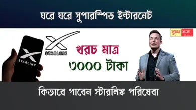 Starlink Satelite Internet (স্টারলিঙ্ক স্যাটেলাইট ইন্টারনেট)