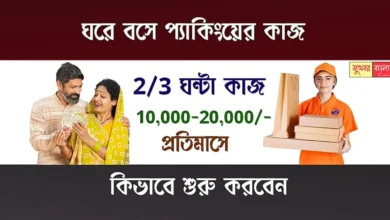 Work From Home Packing Job (বাড়ি বসে প্যাকিংয়ের কাজ)